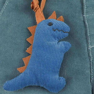 Брюки бархатные Gingersnaps " Baby Brock Dinosaur Plushie", дымно-голубые